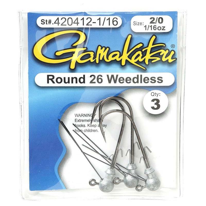 Gamakatsu Round 26 Weedless 2/0-1/16