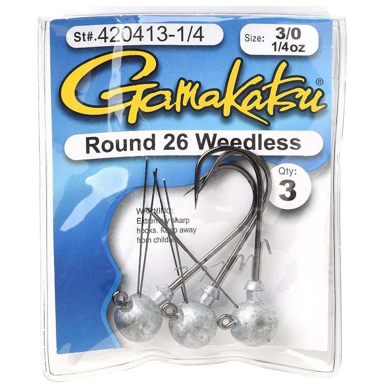 Gamakatsu Round 26 Weedless 3/0-1/4