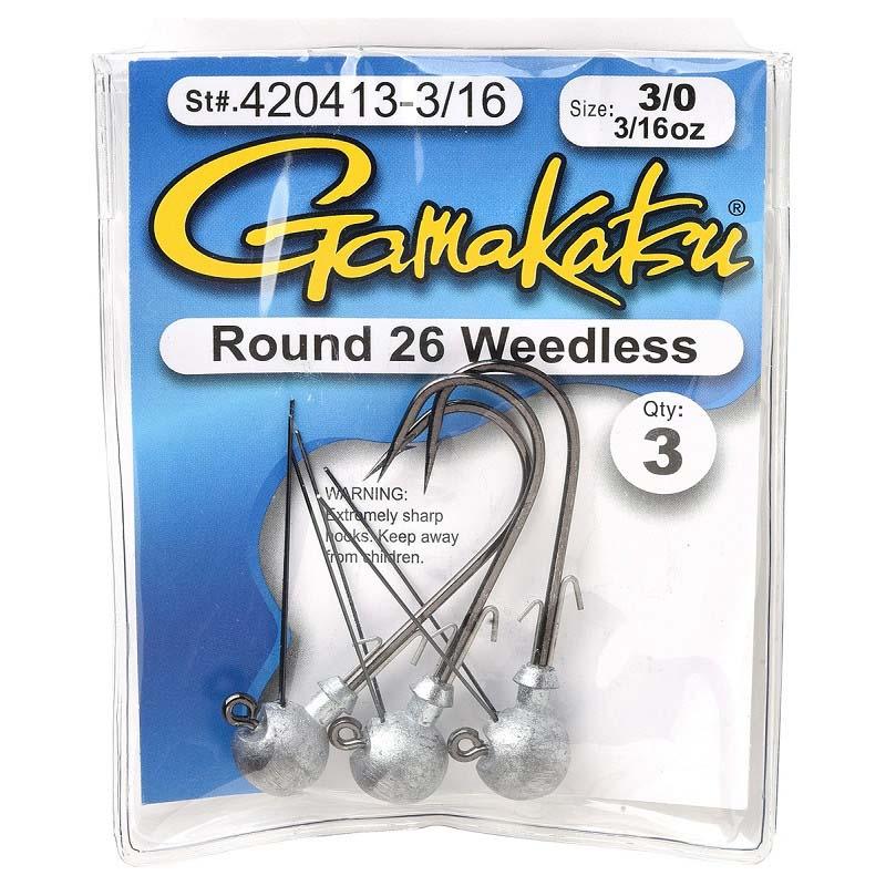 Gamakatsu Round 26 Weedless 3/0-3/16