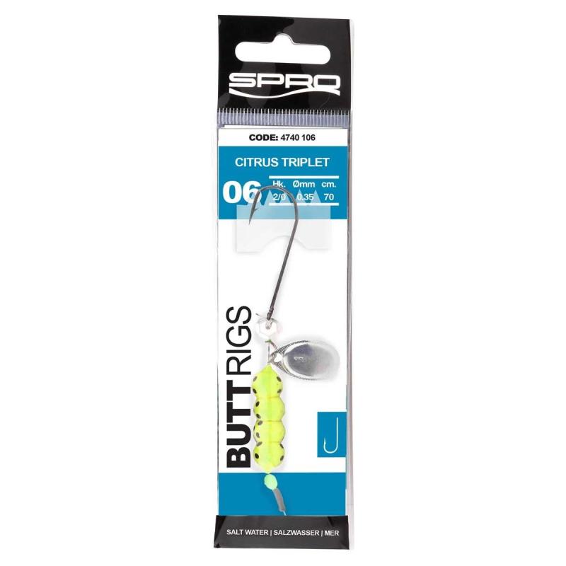 Spro 06 Salt Butt Rigs Citrus Triplet #2/0