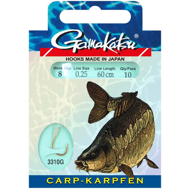 Produktbild Gamakatsu Hook Bkg-3310G Carp 60 Cm Gr. 8