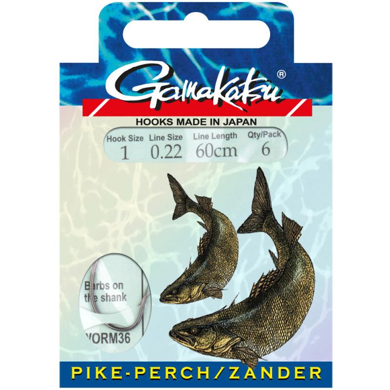 Gamakatsu Bks-Worm36/0 Zander 60Cm #1/0