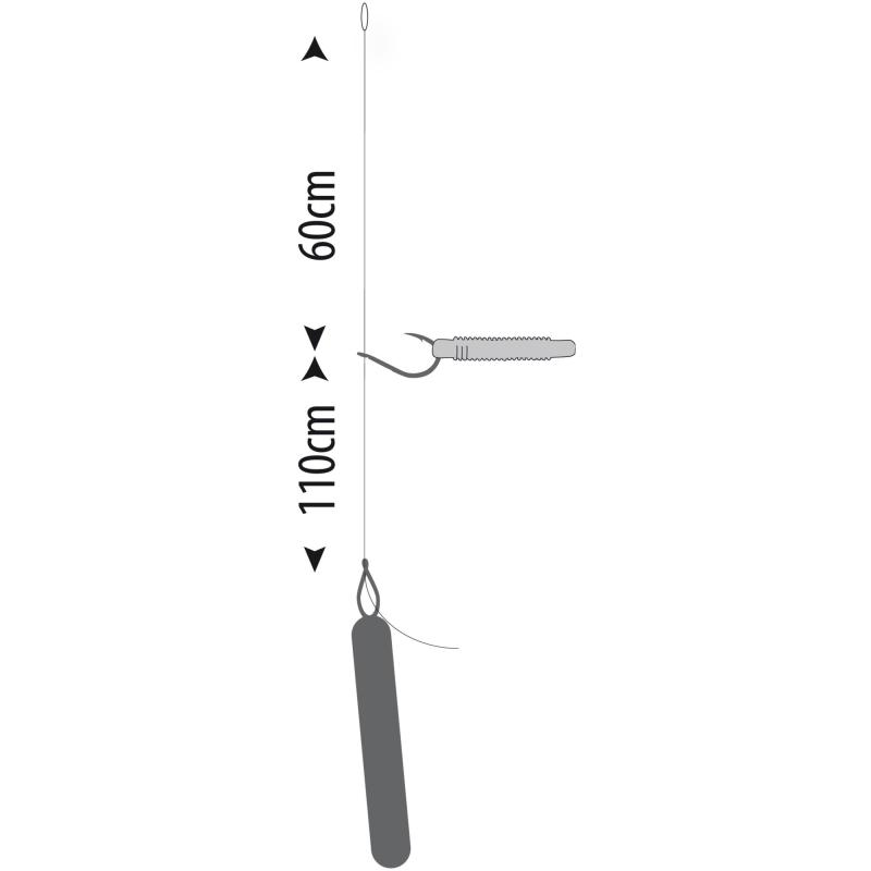 Gamakatsu Bkd-Drop Shot Vorfach W39 170Cm Gr. 1