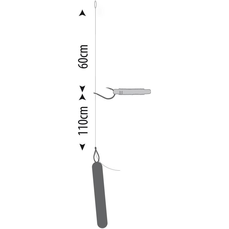 Gamakatsu Bkd-Drop Shot Vorfach W39 170Cm Gr. 3