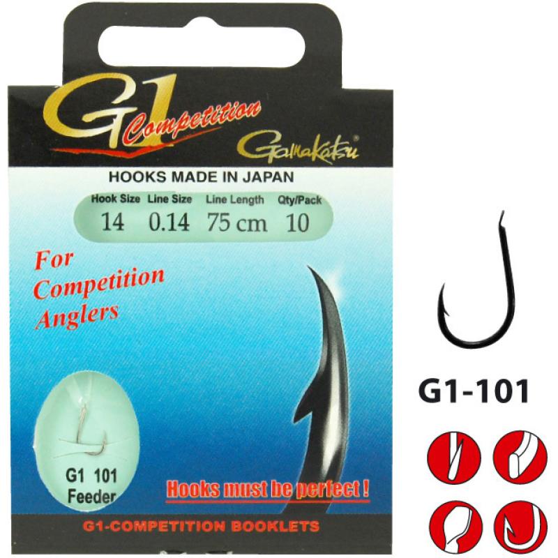 Gamakatsu Brassenhaken Bks-1100B Comp Gr. 14 Inhalt: 10 Stk.