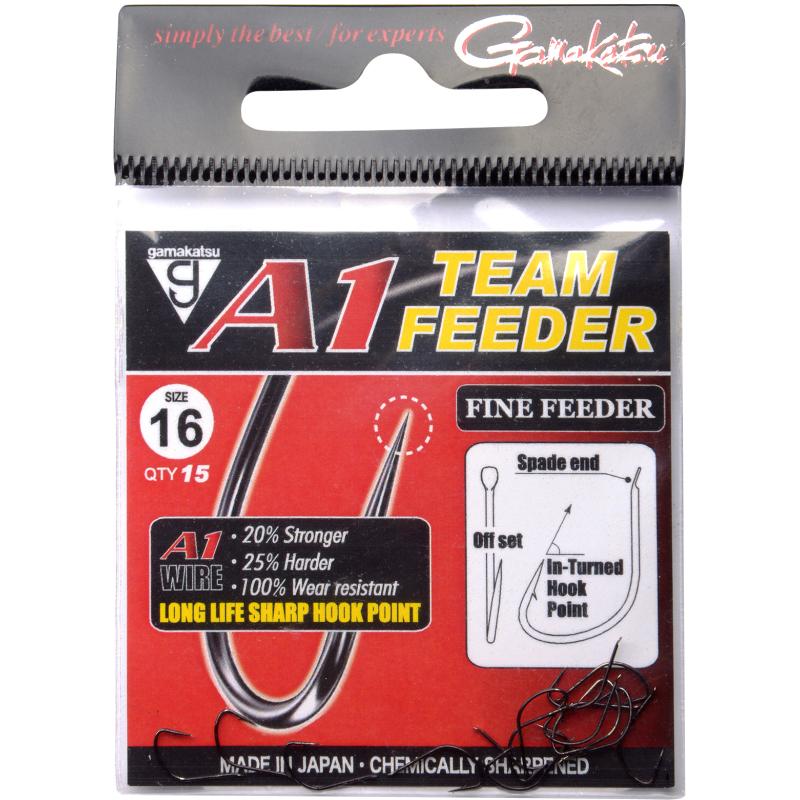 Gamakatsu A1 Team Feeder Fine Feeder #16 Inhalt: 15 Stk.