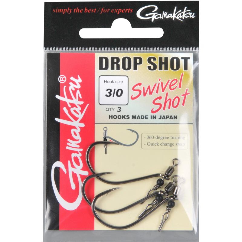 Gamakatsu Haken Swivel Shot/0 Nsb #2/0 Inhalt: 3 Stk.