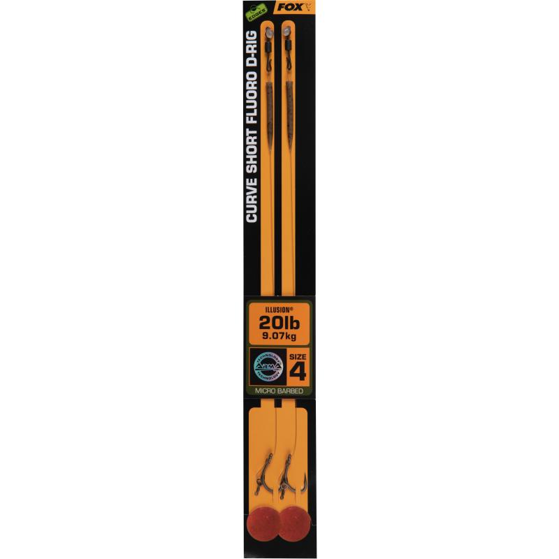 Fox Edges Curve Short Fluoro D-Rig 4 20Lb Illusion X 2