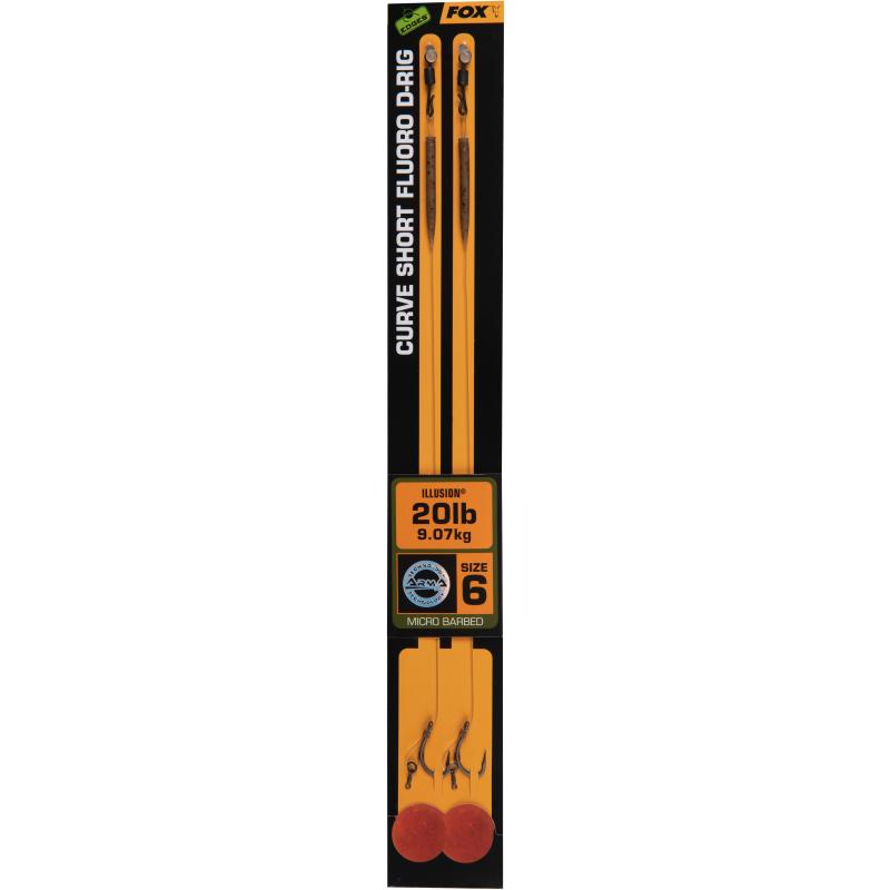 Fox Edges Curve Short Fluoro D-Rig 6 20Lb Illusion X 2