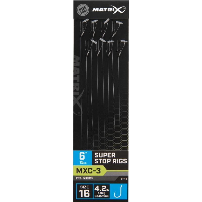 Produktbild Matrix Mxc-3 Size 16 Barbless 0.145mm 6" 15cm Super Stop 8Pcs
