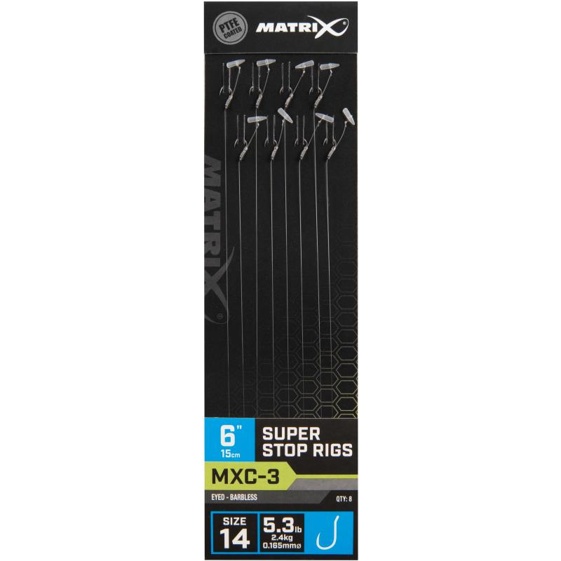 Produktbild Matrix Mxc-3 Size 14 Barbless 0.165mm 6" 15cm Super Stop 8Pcs