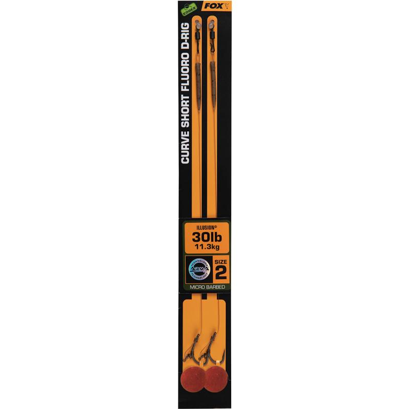 Fox Edges Curve Short Fluoro D-Rig 2 - 30lb Illusion x 2