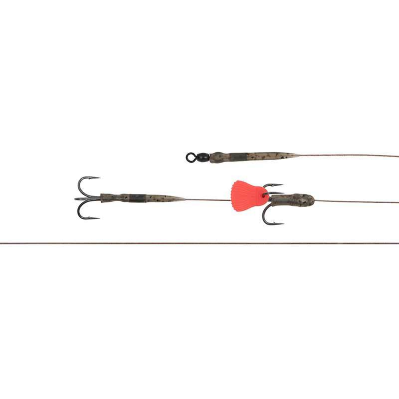 Fox Rage Predator Twin Treble Trace 52cm Size 6 Barbed - 40lb