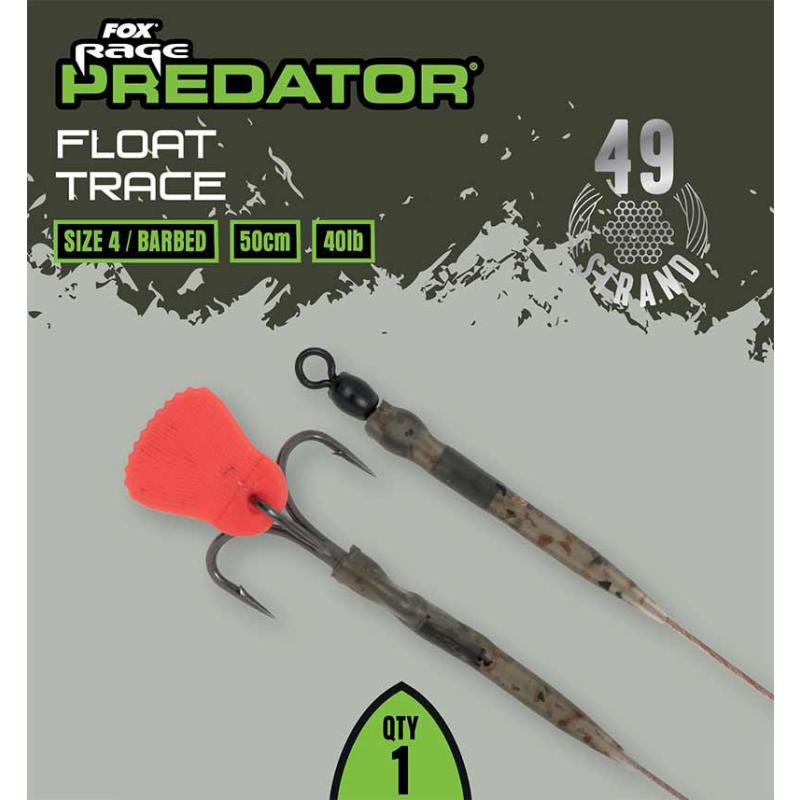 Fox Rage Predator Float Trace 52cm Size 4 Barbed - 40lb