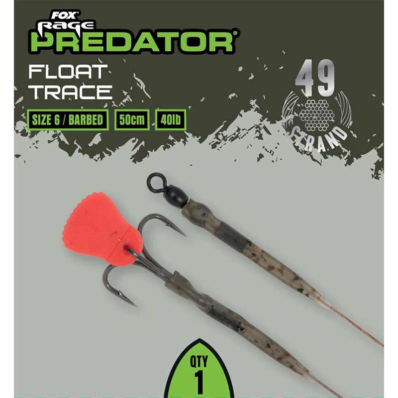 Fox Rage Predator Float Trace 52cm Size 4 Barbed - 40lb