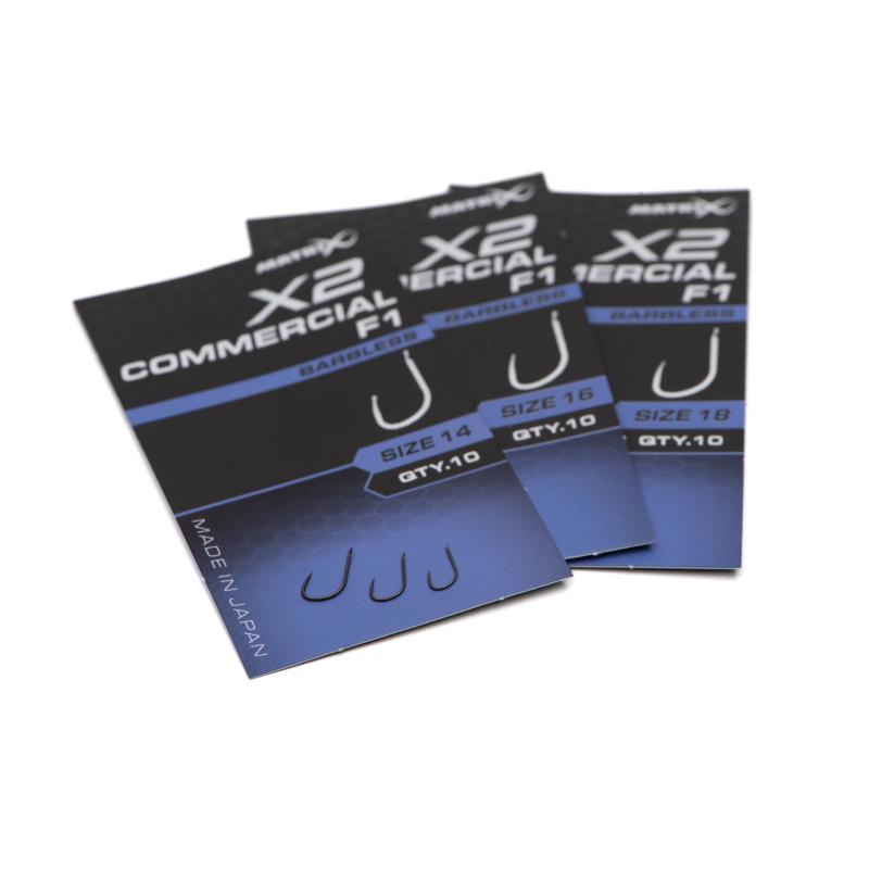 Matrix X2 Commercial F1 Size 18 Barbless