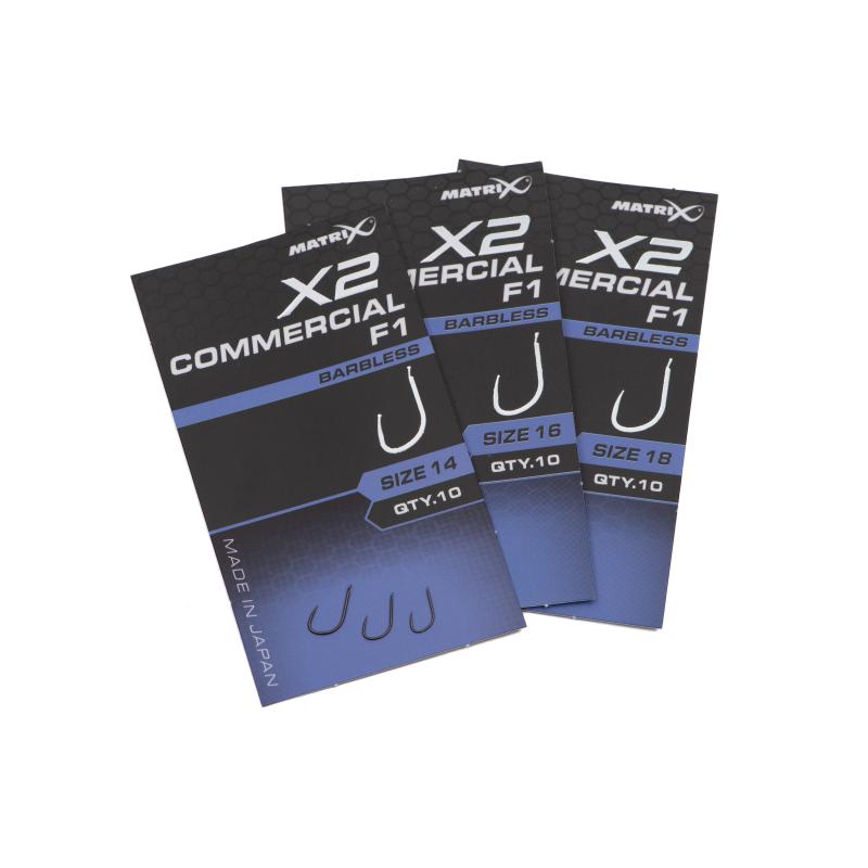 Matrix X2 Commercial F1 Size 14 Barbless