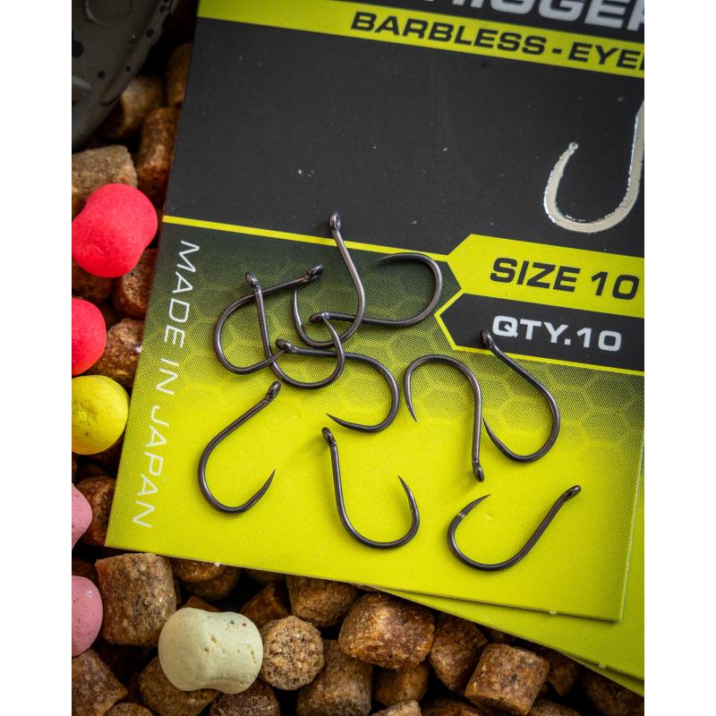 Matrix X6 Carp Pellet Rigger Size 16 Barbless - Eyed