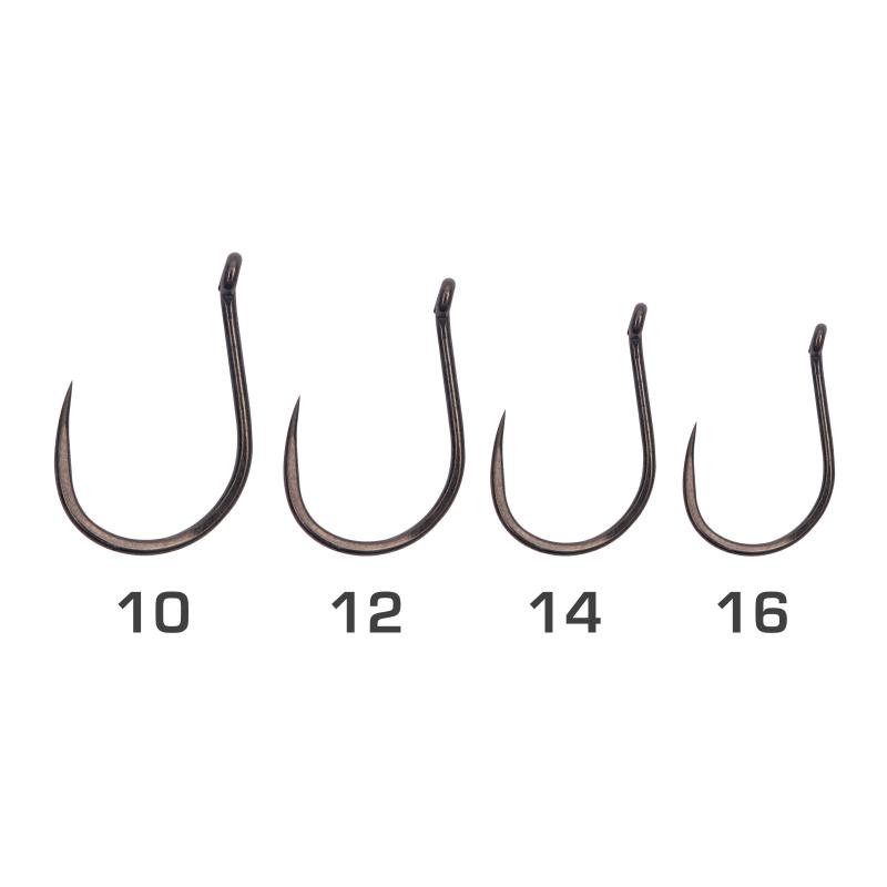Matrix X9 Carp Wide Gape Size 10 Barbless - Eyed