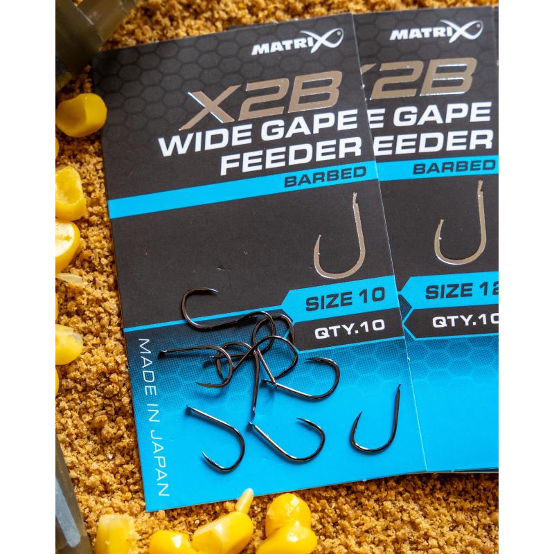 Matrix X2B Wide Gape Feeder Size 10 Barbed