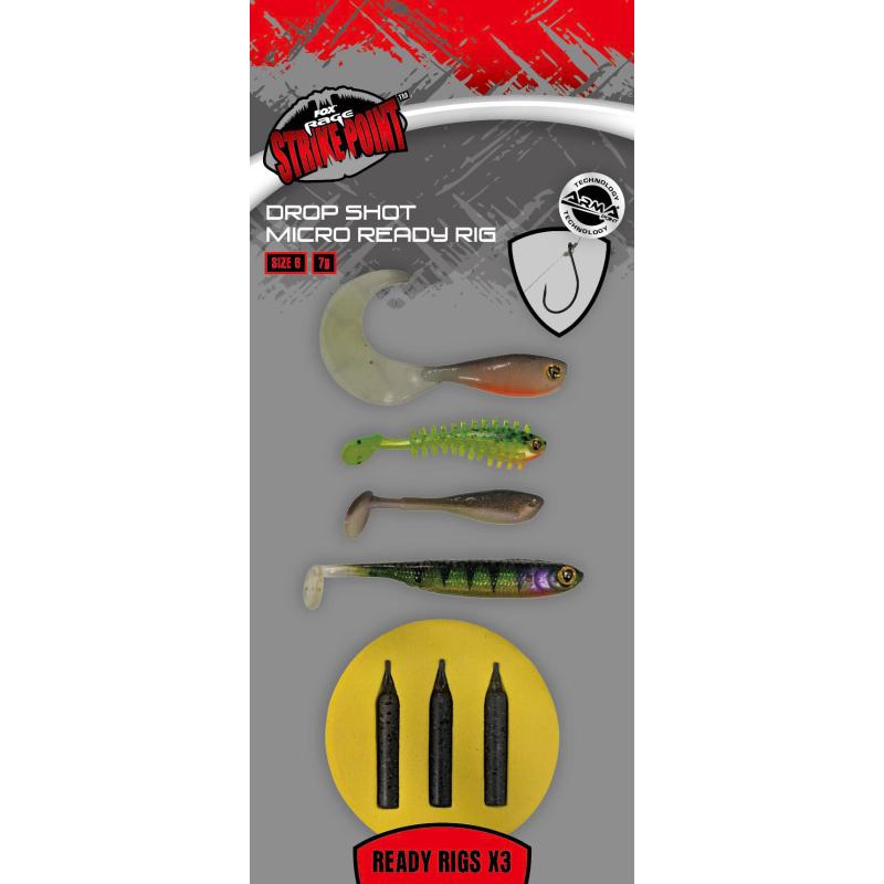 Fox Rage Drop Shot Micro Ready Rig Size 6