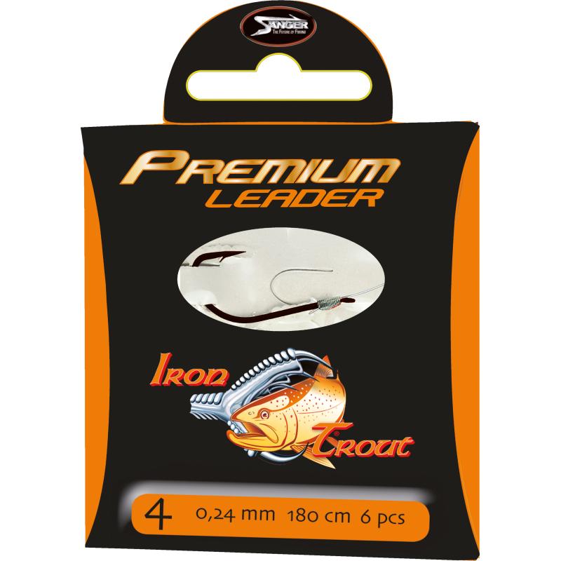 Iron Trout Premium Leader 220cm 0,16mm Gr.12