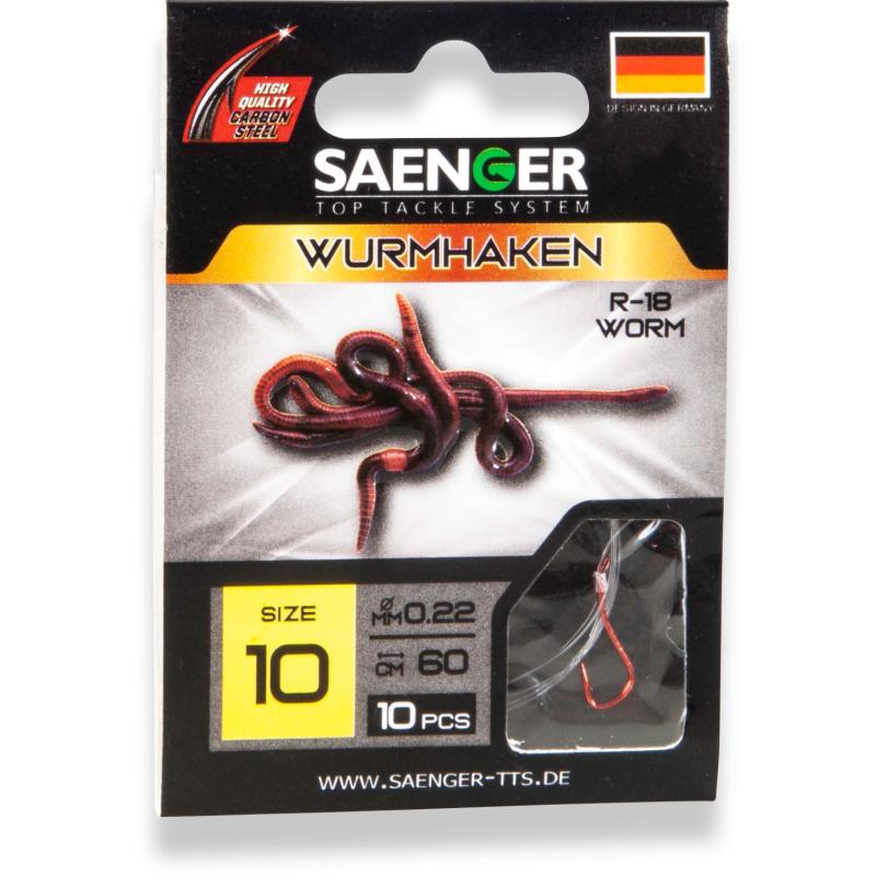 S&auml;nger Wurmhaken R-18 60cm 8 10pcs.