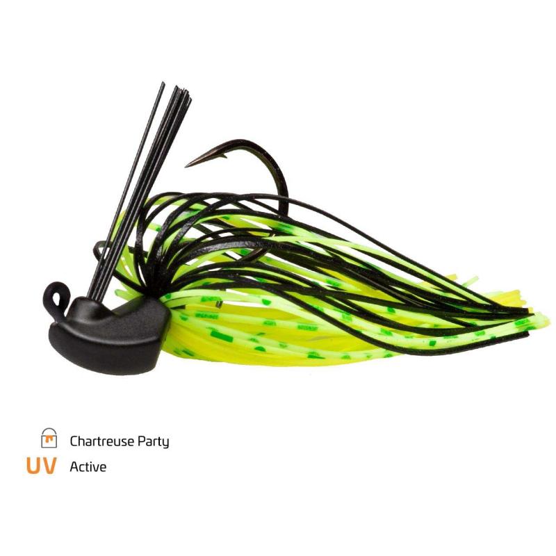 Zeck Skirted Jig Chartreuse Party 1/0 10g