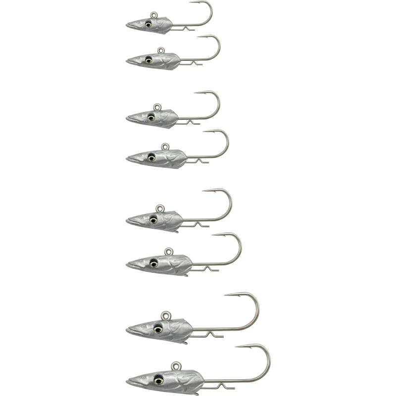 Savage Gear Sandeel V2 Jighead Tail140 #6/0 44G Neutral 3Pcs
