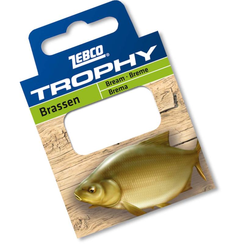 Zebco #12 Trophy Brassen Vorfachhaken 0,13mm 0,70m 10 Stk
