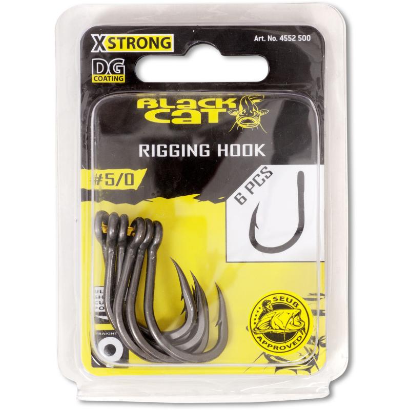 Black Cat #6/0 Rigging Haken DG coating 6St&uuml;ck