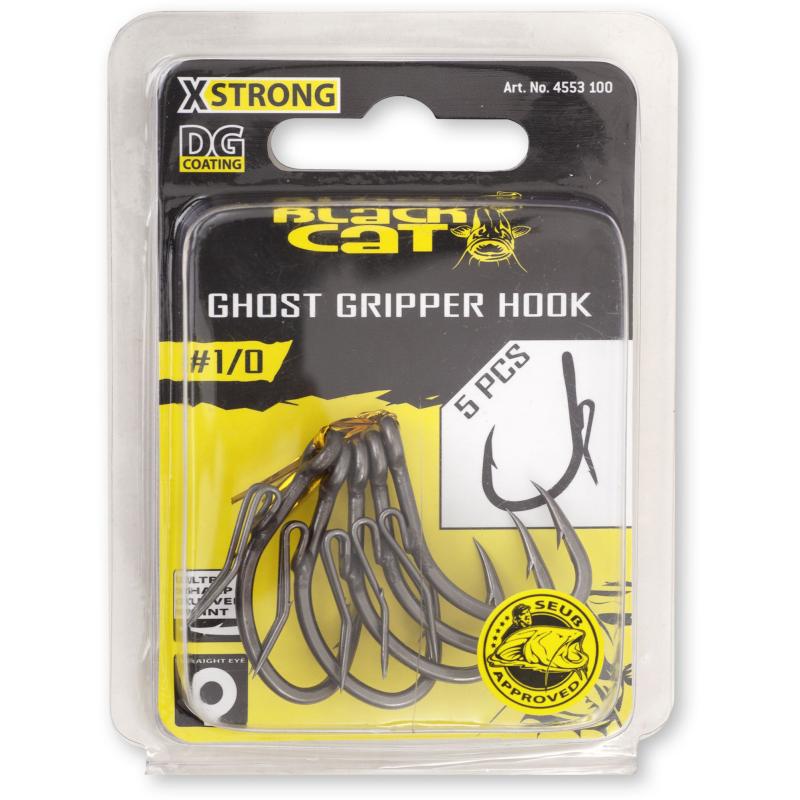 Black Cat #2/0 Ghost Gripper-Haken DG DG coating 5St&uuml;ck
