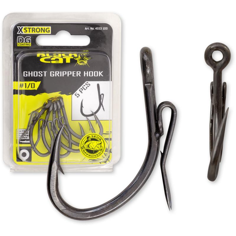Black Cat #3/0 Ghost Gripper-Haken DG DG coating 5St&uuml;ck