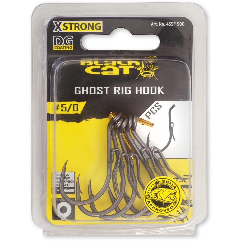 Black Cat #7/0 Ghost Rig-Haken DG DG coating 5St&uuml;ck 3g