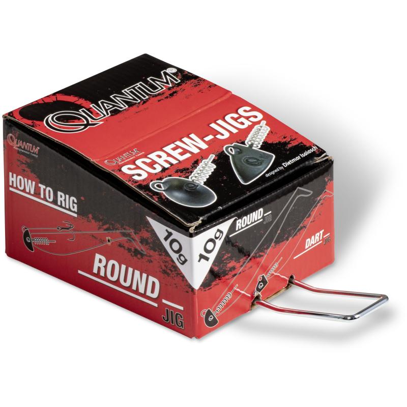 Quantum 5g Q-Screw-Jigs Dartkopf matt schwarz