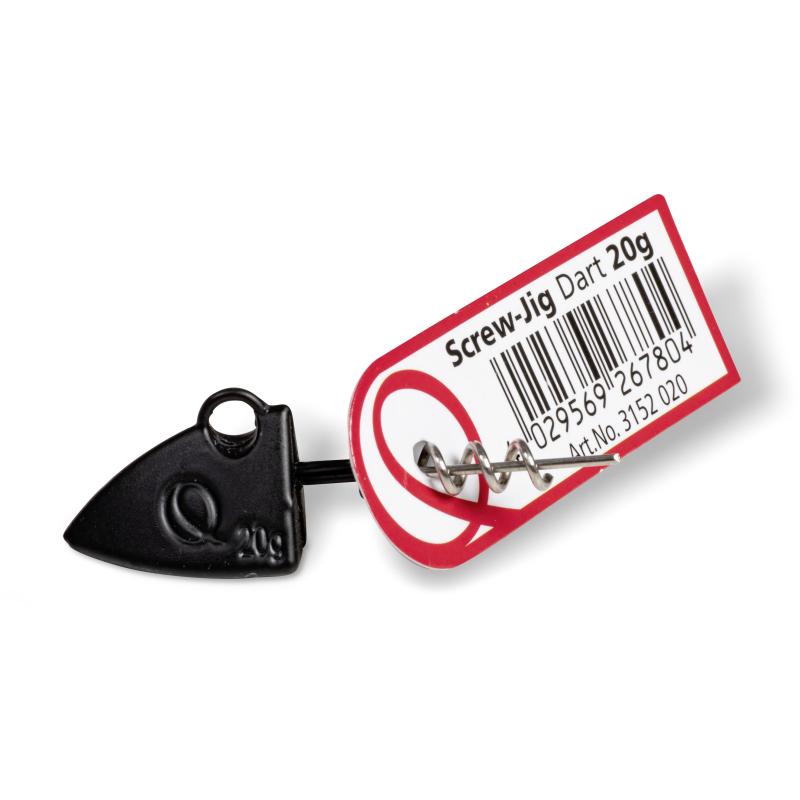 Quantum 10g Q-Screw-Jigs Dartkopf matt schwarz