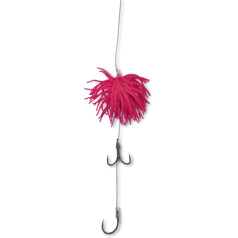 Black Cat #2/0 #5/0 Real Worm Teaser 160g Haken: 2 pink