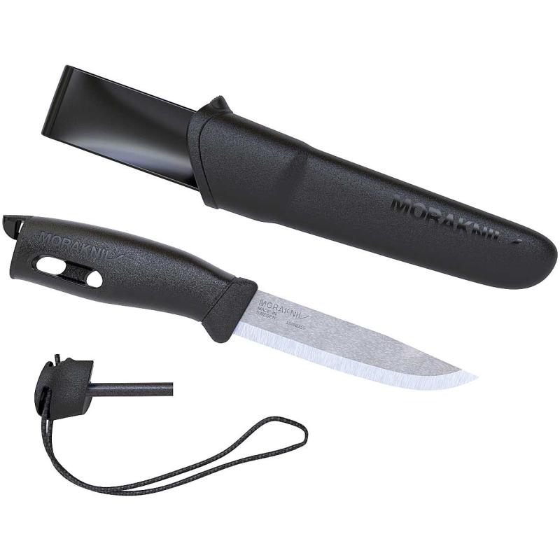 Produktbild Morakniv G&uuml;rtelmesser Companion Spark Schwarz Klingenl&auml;nge 10,3cm