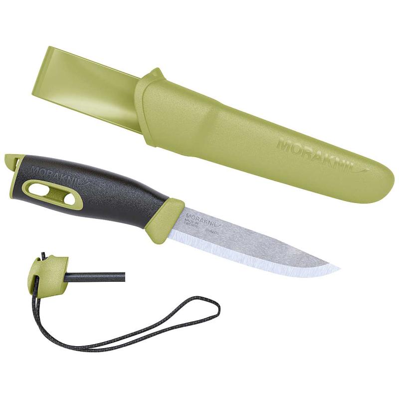 Produktbild Morakniv G&uuml;rtelmesser Companion Spark Gr&uuml;n Klingenl&auml;nge 10,3cm