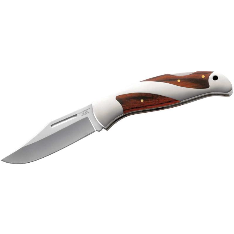 Herbertz Taschenmesser, Aisi 420, Pakkaholz, Geschenkbox Klinge 8,3cm