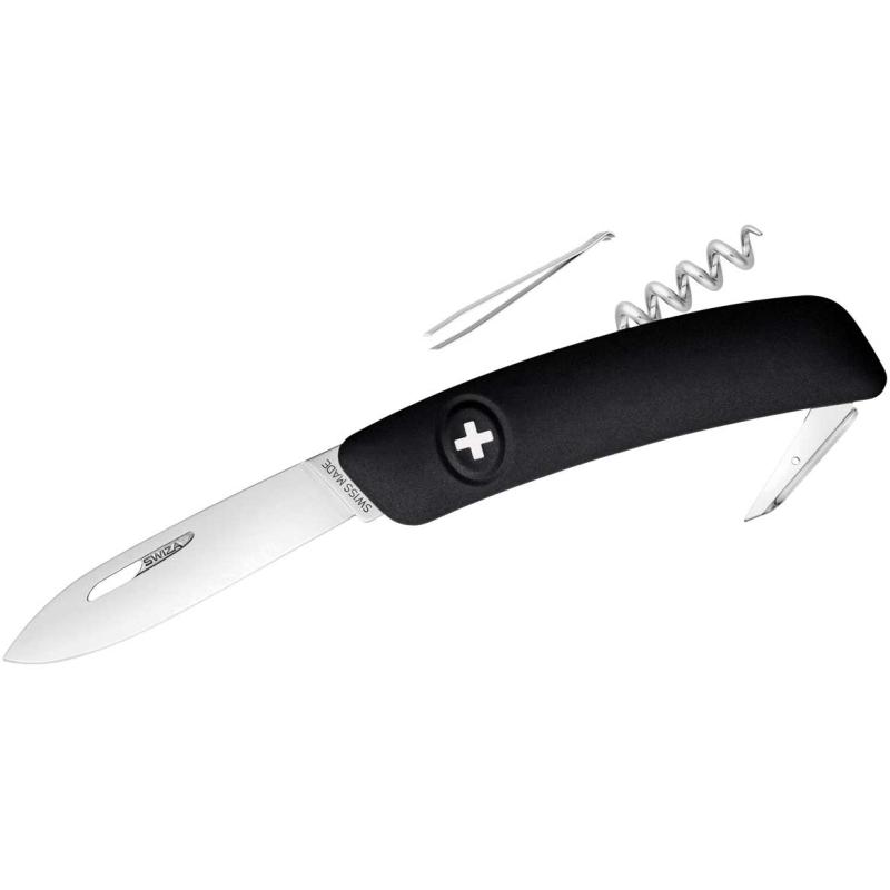 Swiza Taschenmesser D01 Schwarz Klingenl&auml;nge 7,5cm