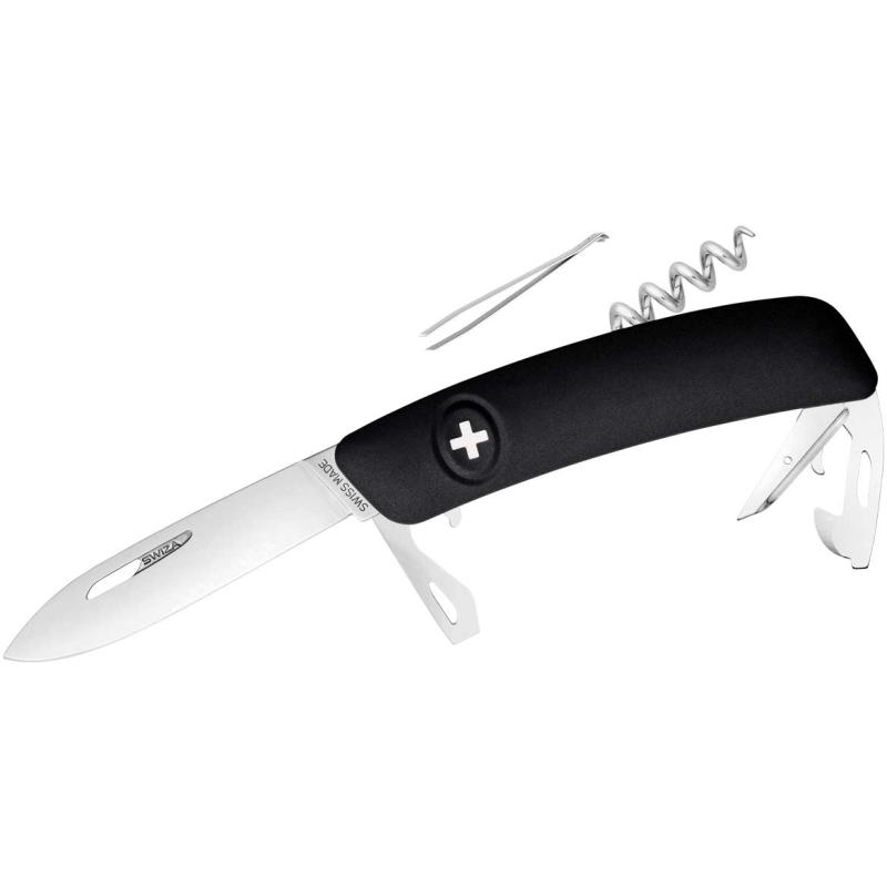 Swiza Taschenmesser D03 Schwarz Klingenl&auml;nge 7,5cm