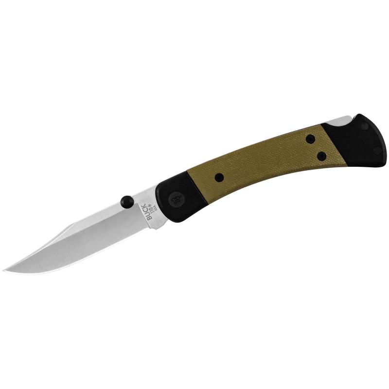 Buck 110 Hunter Sport Taschenmesser, S30V Stahl Rostfrei Back-Lock Aluminium-Micarta Tip Up Clip