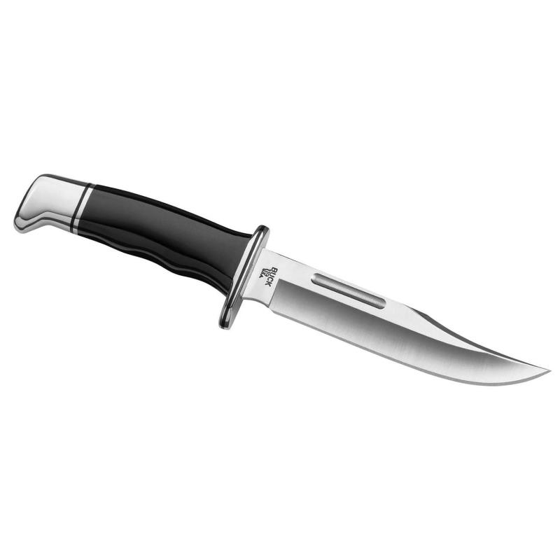 Buck 119 Special Jagdmesser, 420Hc Stahl, Rostfrei, Schwarzer Phenolharz-Griff Lederscheide