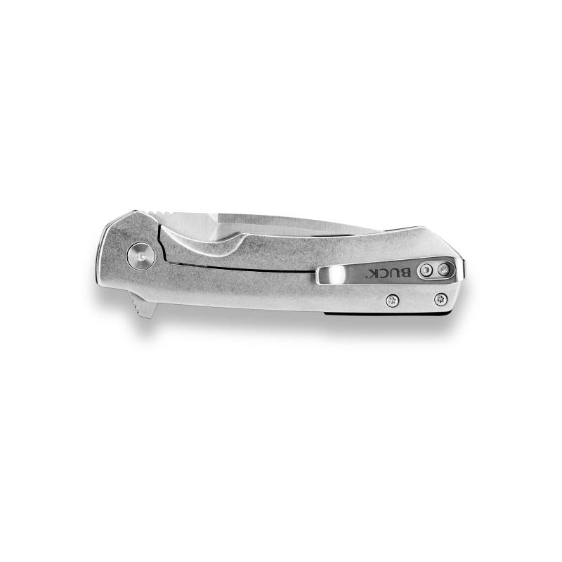 Buck 714 Stinger Taschenmesser, Gr&uuml;n D2 Stahl Rostfrei Frame Lock Alu Deep Carry Taschenclip