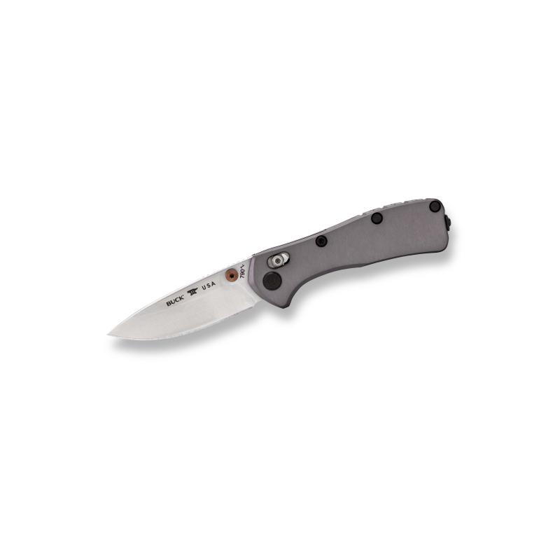 Produktbild Buck 790 Mini Range Elite Grau Magnacut Stahl Rostfrei Griff Aus Elox. Alu, Taschenclip