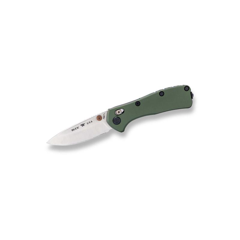 Produktbild Buck 790 Mini Range Elite Gr&uuml;n Magnacut Stahl Rostfr. Verriegelung, Griff Aus Elox. Alu, Taschenclip
