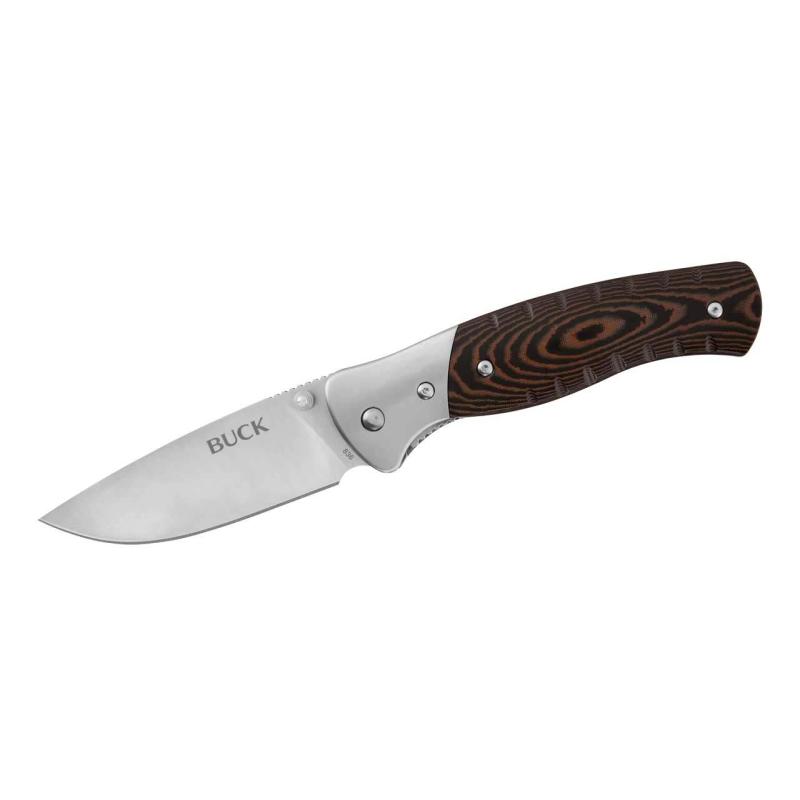 Buck 836 Selkirk Large Folding Taschenmesser, 420Hc Stahl, Rostfrei, Feuerstarter, Nylon