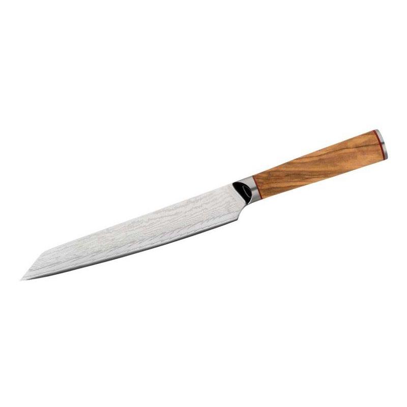 Cjh Fleischmesser, 67-Lagen Damast, Kernlage Aus-10 Stahl, Olivenholz-Griff, Kurigata Griffform