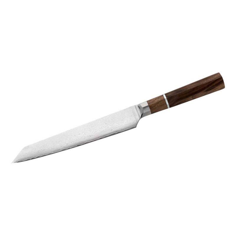 Cjh Fleischmesser, 67-Lagen Damast, Kernlage Vg10 Stahl, Walnussholz-Griff, Hokkaku Griffform